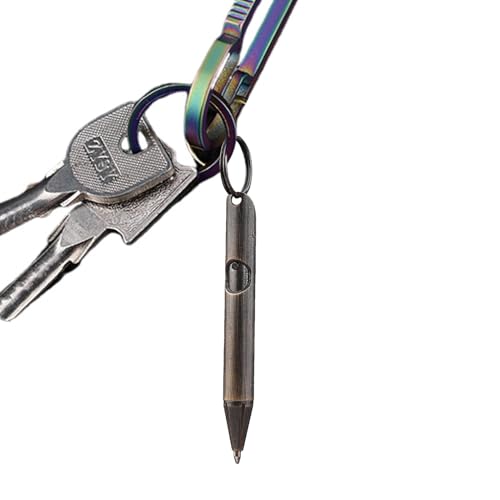 Opilroyn Druckkugelschreiber | Business Click Pen | Business Signature Pen Schlüsselanhänger, tragbarer Taschen-Messing-Kugelschreiber für Studenten, Profis Opilroyn Druckkugelschreiber | Business Click Pen | Business Signature Pen Schlüsselanhänger, tragbarer Taschen-Messing-Kugelschreiber für Studenten, Profis von Opilroyn