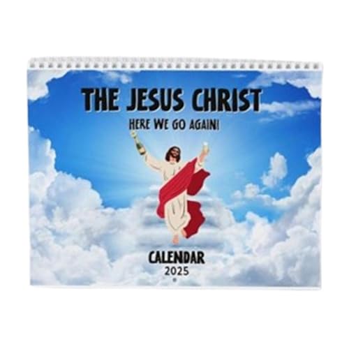 Persönlicher Planer 2025 – Jesus Christus-Kalender 2025, 27,9 x 21,6 cm, Jesus-Wandkalender 2025, monatlicher Wandkalender, Bibelvers-Wandkalender für Wände und Schreibtische, für Christus-Liebhaber von Opilroyn