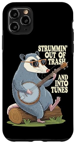 Hülle für iPhone 11 Pro Max Opossum Spielt Banjo Cottagecore Possum von Opossum Banjo Spieler Geschenk Gitarre