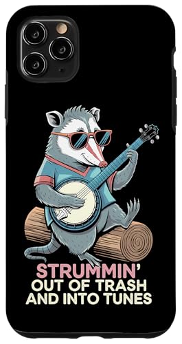 Hülle für iPhone 11 Pro Max Opossum Spielt Banjo Cottagecore Possum von Opossum Banjo Spieler Geschenk Gitarre