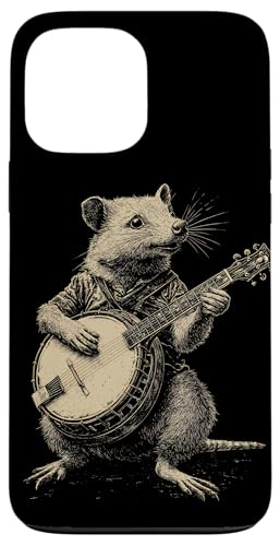 Hülle für iPhone 13 Pro Max Opossum Spielt Banjo Cottagecore Possum von Opossum Banjo Spieler Geschenk Gitarre