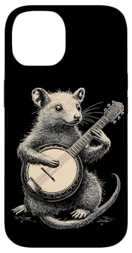 Hülle für iPhone 14 Opossum Spielt Banjo Cottagecore Possum von Opossum Banjo Spieler Geschenk Gitarre