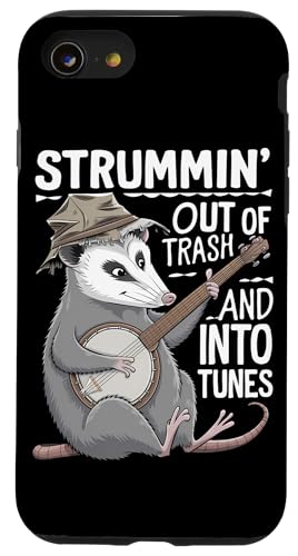 Hülle für iPhone SE (2020) / 7 / 8 Opossum Spielt Banjo Cottagecore Possum von Opossum Banjo Spieler Geschenk Gitarre