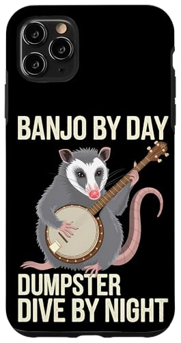 Hülle für iPhone 11 Pro Max Opossum Spielt Banjo Cottagecore Possum von Opossum Banjo Spieler Geschenk Vintage Gitarre