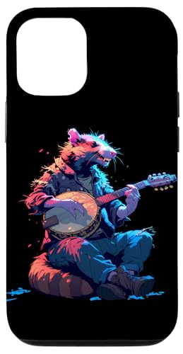 Hülle für iPhone 12/12 Pro Opossum Spielt Banjo Cottagecore Possum von Opossum Banjo Spieler Geschenk Vintage Gitarre