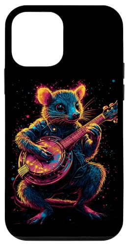 Hülle für iPhone 12 mini Opossum Spielt Banjo Cottagecore Possum von Opossum Banjo Spieler Geschenk Vintage Gitarre