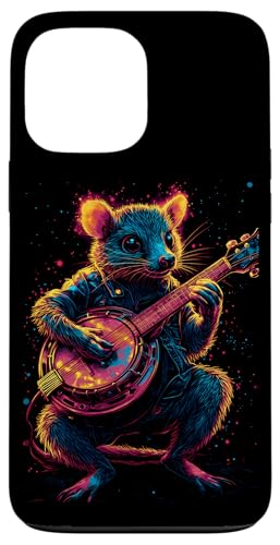 Hülle für iPhone 13 Pro Max Opossum Spielt Banjo Cottagecore Possum von Opossum Banjo Spieler Geschenk Vintage Gitarre