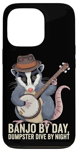 Hülle für iPhone 13 Pro Opossum Spielt Banjo Cottagecore Possum von Opossum Banjo Spieler Geschenk Vintage Gitarre