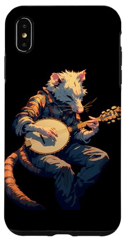 Hülle für iPhone XS Max Opossum Spielt Banjo Cottagecore Possum von Opossum Banjo Spieler Geschenk Vintage Gitarre