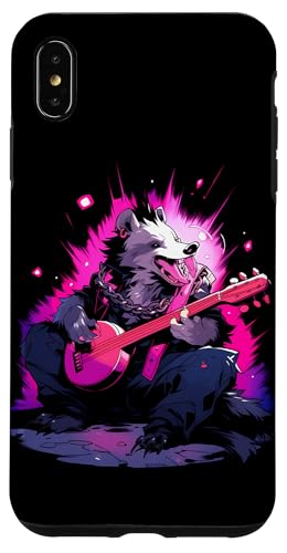 Hülle für iPhone XS Max Opossum Spielt Banjo Cottagecore Possum von Opossum Banjo Spieler Geschenk Vintage Gitarre