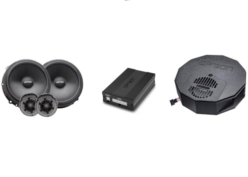 Option DSP-Soundupgrade V4 kompatibel mit Seat Leon 5F (mit Beats-Soundsystem, ohne Lichtwellenleiter) - 100% Plug & Play Soundupgrade mit DSP-Verstärker, Front-Lautsprecher und Reserverad-Subwoofer von Option