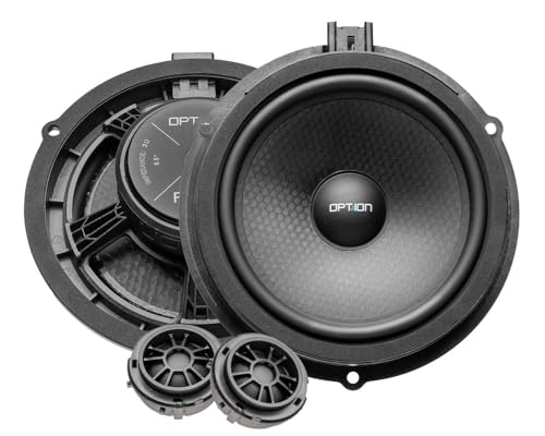 Option Lautsprecher Set kompatibel mit Ford Focus II (2. Generation, Baujahr 2005-2012) - 16,5cm Plug & Play Soundsystem, 2 Wege Kompo, 50 Watt RMS, 3 Ohm von Option