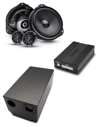 Option Soundsystem V2 kompatibel mit FIAT Ducato Serie 9-100% Plug & Play Soundupgrade mit DSP-Verstärker und fahrzeugspezifischen Subwoofer Rock-1 und Front-Lautsprecher-System von Option