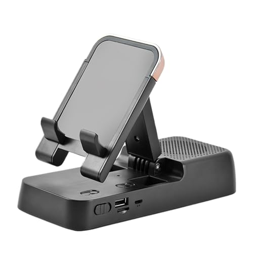 Wireless Cell Phone Stand, Portable Phone Stand with Speaker, Adjustable Phone Holder, Foldable Mobile Phone Stand, Anti-Slip Phone Stand, Wireless Phone Holder for Men, Foldable Cellphone Stand von Opvonxeh