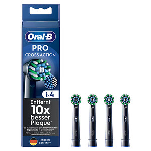 4 Oral-B PRO Cross Action schwarz Zahnbürstenaufsätze von Oral-B