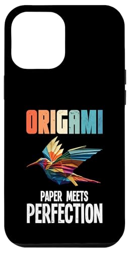 Hülle für iPhone 12 Pro Max Origami-Papier, faltbar, für Kunstliebhaber von Origami Lover Designs