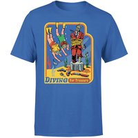 Steven Rhodes Diving For Treasure Unisex T-Shirt - Blue - XS - Blue von Steven Rhodes