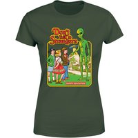 Dont Talk To Strangers Women's T-Shirt - Green - M - Grün von Steven Rhodes