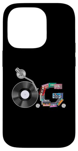 Hülle für iPhone 14 Pro Old School OG Hip Hop Head – Vinyl, CDs, Tapes von Original New Old School Designs