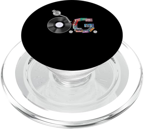 Old School OG Hip Hop Head – Vinyl, CDs, Tapes PopSockets PopGrip für MagSafe von Original New Old School Designs