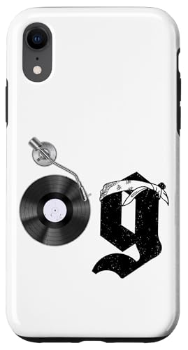 Hülle für iPhone XR Old School Dad OG Hip Hop Head Vinyl weiß von Original Old School Designs