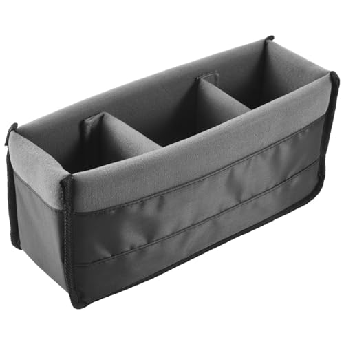 Orolotay Stoßfest DSLR SLR Kamera Einsatz Organizer Fall Partition Divider Schutz Hülle (Schwarz +) von Orolotay