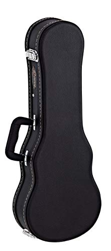 Ortega Guitars Economy Ukulele Hardcase - Tasche für Konzert Ukulele - Höhe 66,5 cm - Vinyl, Schwarz (OUCSTD-CC) von Ortega Guitars