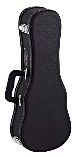 Ortega Guitars Economy Ukulele Hardcase - Tasche für Soprano Ukulele - Höhe 55 cm - Vinyl, Schwarz (OUCSTD-SO) von Ortega Guitars