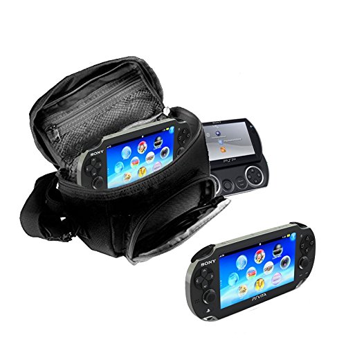 Orzly - Spiele & KONSOLEN (Reise-) Tasche für die Sony PSP Konsolen. mit speziellen Fächern für die Aufbewahrung von Spielen und Zubehör - Schwarz von Orzly