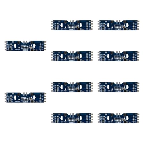 Oshhni Platinen Zugzubehör im HO-Maßstab Robuste professionelle elektrische Zugteile für Modelleisenbahnen im Maßstab 1:87 im HO-Maßstab, 10 Stück von Oshhni