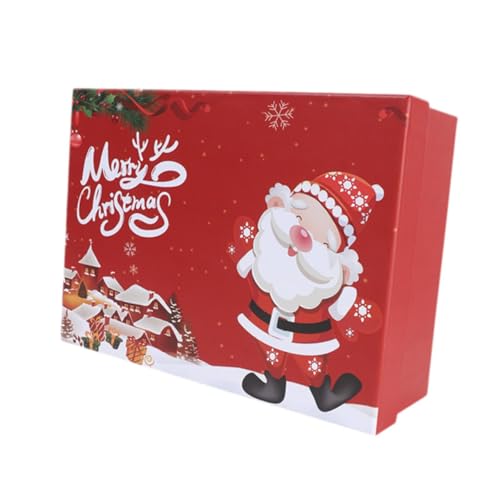 Oshhni Weihnachtsgeschenkbox Weihnachtsbaumdekoration Geschenkverpackungsbox für Partygeschenke, 28x20x9cm von Oshhni