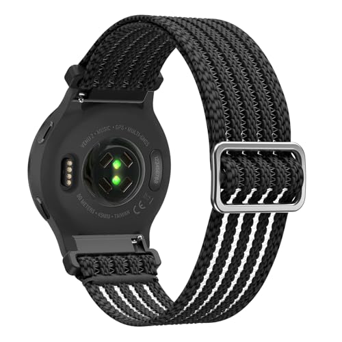 Osinaga Armband für Garmin Venu/Venu 2 Plus/Venu Sq/Venu Sq 2 Music, Verstellbarer Geflochtener Elastischer Sportarmband für Vivoactive 5/Vivoactive 3/Forerunner 245/Forerunner 645 von Osinaga