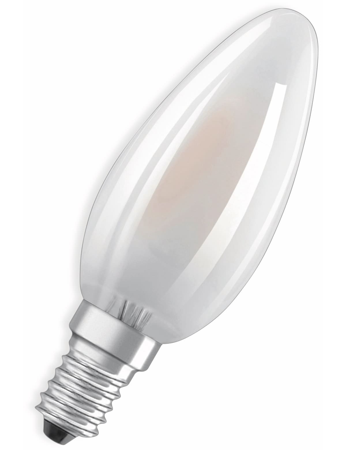 OSRAM LED-Lampe, E14, 2,5 W, 250 lm, 2700 K, B35 Matt, Ø35 mm, 100 mm OSRAM LED-Lampe, E14, 2,5 W, 250 lm, 2700 K, B35 Matt, Ø35 mm, 100 mm von Osram