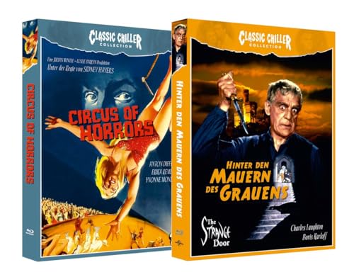 CIRCUS OF HORRORS / HINTER DEN MAUERN DES GRAUENS - CLASSIC CHILLER COLLECTION BUNDLE # 1 - Limited Edtion (+Soundtrack-CD) (+ Hörspiel-CD) [Blu-ray] von Ostalgica
