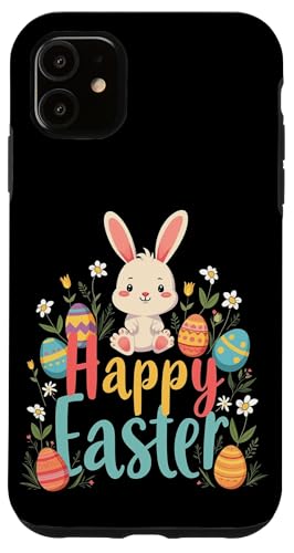 Hülle für iPhone 11 Fröhlicher Osterhase von Osterhasen-Kleidung