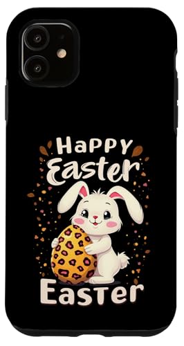 Hülle für iPhone 11 Fröhlicher Osterhase von Osterhasen-Kleidung