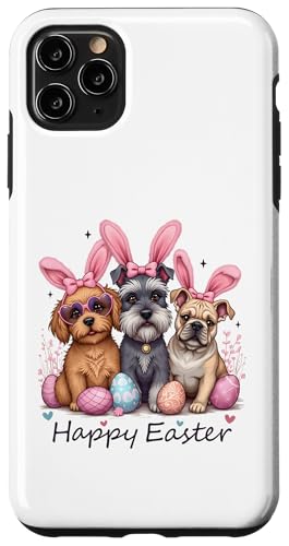 Ostern Outfit Osteroutfit Damen Mädchen Frohe Ostern Hunde Hülle für iPhone 11 Pro Max von Ostern Geschenke Outfit Lustige Ostern Shirts