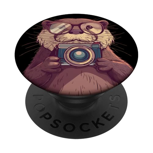 Genießen Sie einen Tag im Leben eines Otter-Fotografen PopSockets mit austauschbarem PopGrip von Otter Camera Outfit