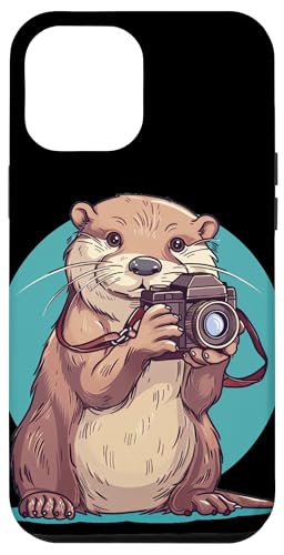 Hülle für iPhone 14 Pro Max Hübscher Otter mit Kamera in der Hand Kostüm für Mann und Frau von Otter Camera Outfit