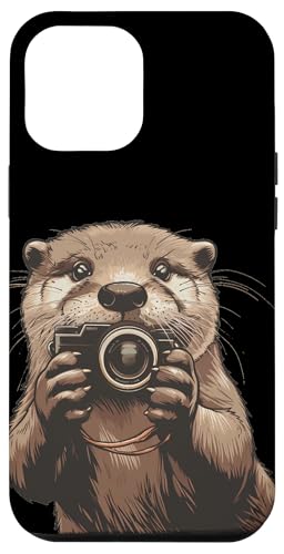 Hülle für iPhone 14 Pro Max Lustiger und witziger Otter mit Kamera-Design für Trendsetter von Otter Camera Outfit