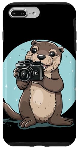 Hülle für iPhone 7 Plus/8 Plus Otter's Picture-Perfect Moment mit einer Kamera in der Hand von Otter Camera Outfit