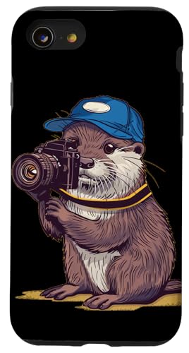 Hülle für iPhone SE (2020) / 7 / 8 Kreativer Otter mit Kamera für einen einzigartigen und verspielten Look von Otter Camera Outfit