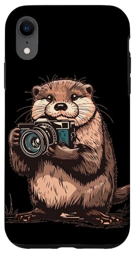 Hülle für iPhone XR Otter-Fotografen-Design für ein süßes und witziges Kostüm von Otter Camera Outfit