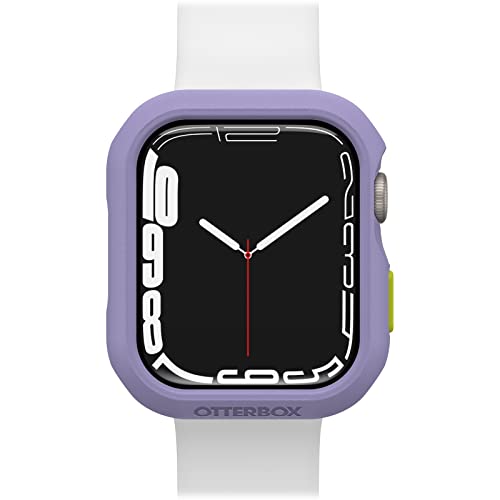 OtterBox All Day Bumper für Apple Watch Series 9/8/7 - 45mm, stoßfeste, sturzsichere, schlanke Schutzhülle für Apple Watch, schützt den Display und die Kanten, Lila/Gelb von OtterBox
