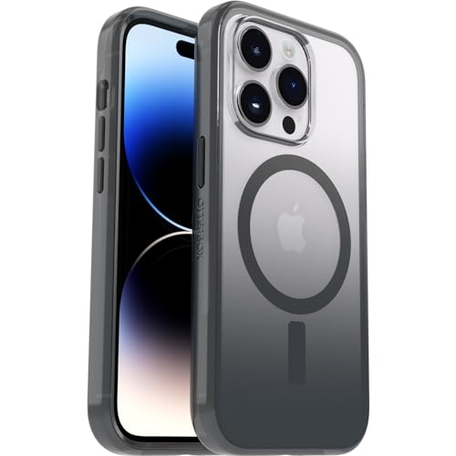 OtterBox Clear Case Serie mit MagSafe für iPhone 14 Pro, stoßfest, sturzsicher, Ultra-dünn, schützende dünne Hülle, 2X getestet nach Militärstandard, Obsidian von OtterBox