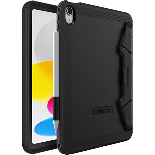 OtterBox Defender Kickstand Hülle für iPad 10,9" (10. gen 2022), ultrarobuste Schutzhülle mit integriertem Displayschutz, 2X nach Militärstandard getestet, Schwarz, Keine Einzelhandelsverpackung von OtterBox