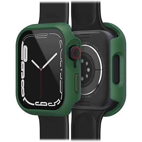 OtterBox Eclipse Bumper mit integrierter Displayschutzglas für Apple Watch Series 9/8/7 - 45mm, gehärtetes Glas, stoßfeste, sturzsichere und schlanke Schutzhülle für Apple Watch, Dunkelgrün von OtterBox