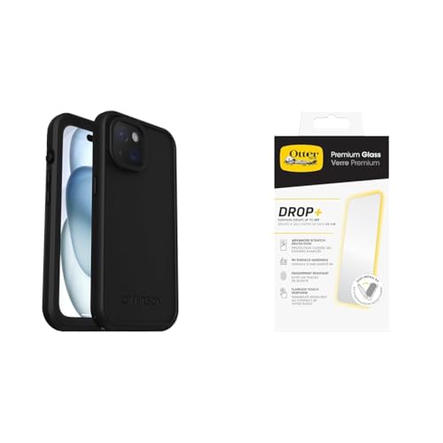 OtterBox Fre MagSafe Apple iPhone 15 - Black with Premium Tempered Glass Protector von OtterBox