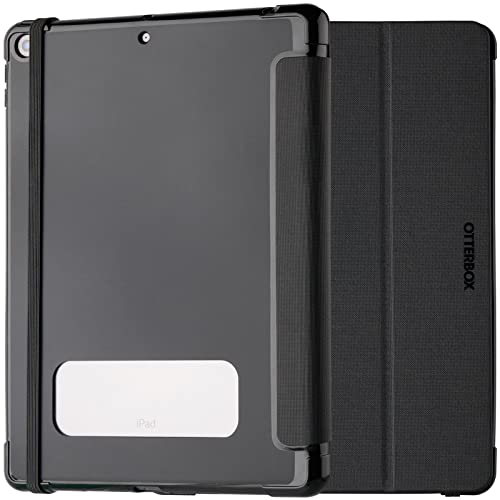 OtterBox React Folio Hülle für iPad 10,2" (8. gen 2020 / 9. gen 2021), stoßfeste, sturzsichere, ultradünne Schutzhülle, nach Militärstandard getestet, Schwarz von OtterBox