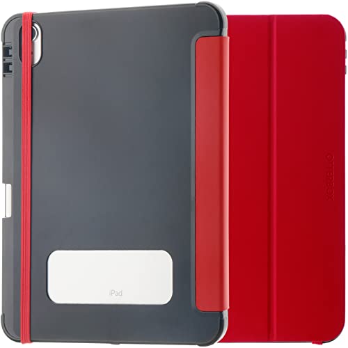 OtterBox React Folio Hülle für iPad 10,9" (10. gen 2022), stoßfeste, sturzsichere, ultradünne Schutzhülle, nach Militärstandard getestet, Rot - Keine Einzelhandelsverpackung von OtterBox